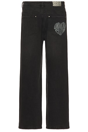 DRMERS CLUB Heart Pocket Jeans in Black