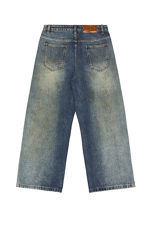 DRMERS CLUB Mud Stained Jeans in Blue