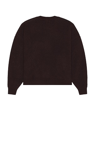 DRMERS CLUB Heart Knit Sweater in Brown
