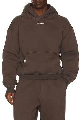 DRMERS CLUB Smiley Logo Hoodie in Brown