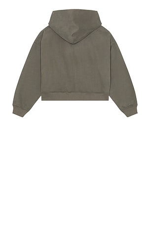 DRMERS CLUB Smiley Double Zip Hoodie in Grey
