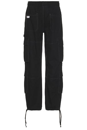 DRMERS CLUB Washed Cargo Pants in Black