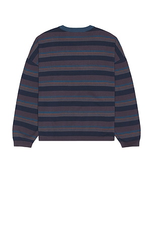 DRMERS CLUB Striped Long Sleeve Tee in Blue