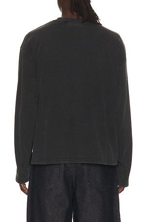 DRMERS CLUB Classical Long Sleeve Tee in Black. Size L. Also