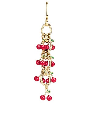 Dorne Cherry Charm Chain in Metallic Gold