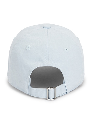 Drôle De Monsieur Casquette Slogan Calligraphy in Baby Blue