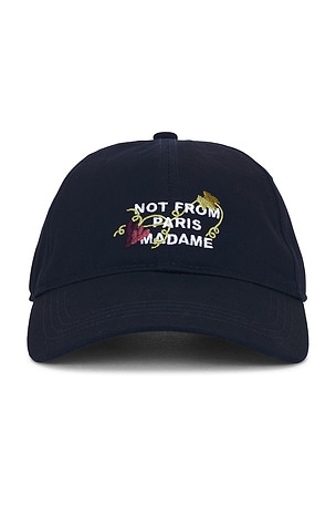 Vine Embroidered Slogan Cap Drôle De Monsieur