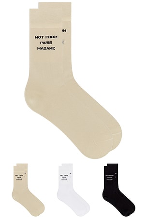 Le Pack De Chaussettes Slogan Socks Drôle De Monsieur