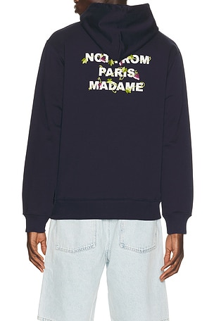 Vine Embroidered Slogan Hoodie Drôle De Monsieur
