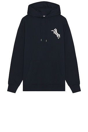 Drôle De Monsieur Le Hoodie Embleme Chevaux in Navy. Size XXL/2X. Also