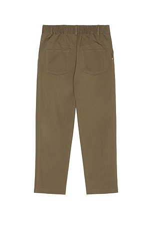 Drôle De Monsieur Le Pantalon Cropped Twill Pants in Taupe
