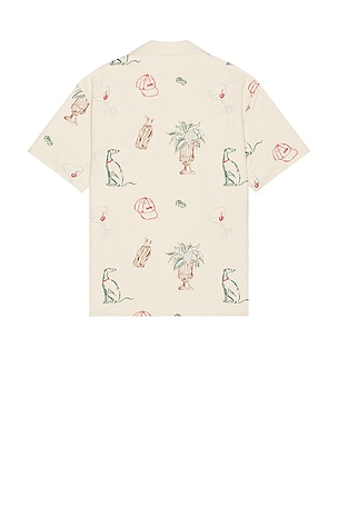 Drôle De Monsieur Country Club Shirt in Cream. Size M. Also