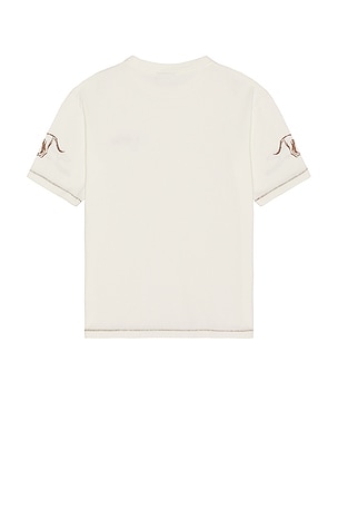 Drôle De Monsieur Club House T-Shirt in Cream
