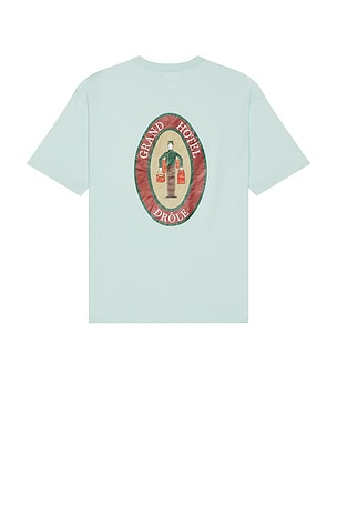 Drôle De Monsieur Le T-Shirt in Baby Blue. Size XL/1X. Also