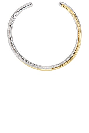 Demarson Odell Collar in Metallic Silver