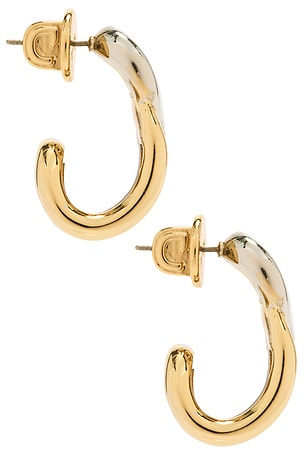 Demarson Odell Hoop in Metallic Silver