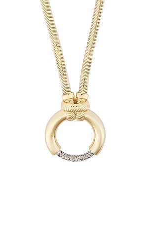 Demarson Kelsey Necklace in Metallic Gold
