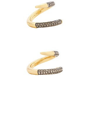 Demarson Vesey Duo Ring in Metallic Gold
