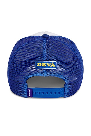 Deva States Good Deed Trucker Cap in Blue
