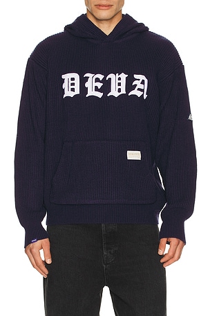 Blackletter Knitted Hoodie Deva States