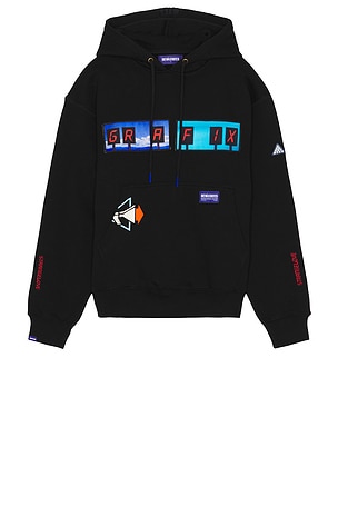 Strange Love Graphic Patches Hoodie Deva States