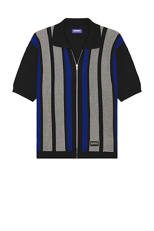 Junior Zip Knitted Polo Deva States