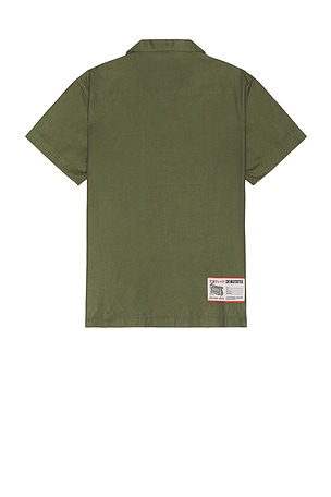 Deva States Relic Embroidered Shirt in Green