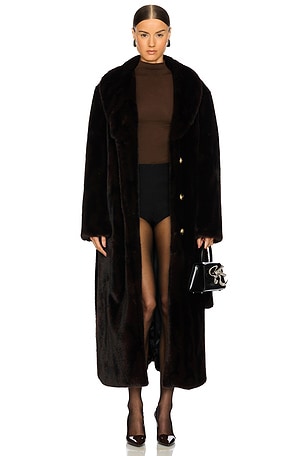 Rae Faux Fur Coat Ducie