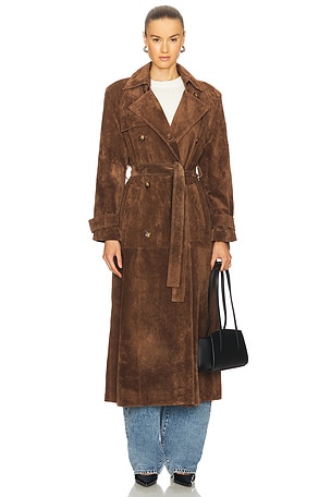 Corrin Suede Coat Ducie