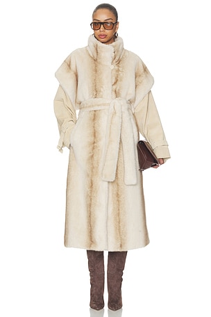 Harper Long Fur Coat Ducie