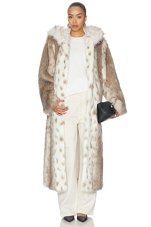 Dina Long Faux Fur Coat Ducie