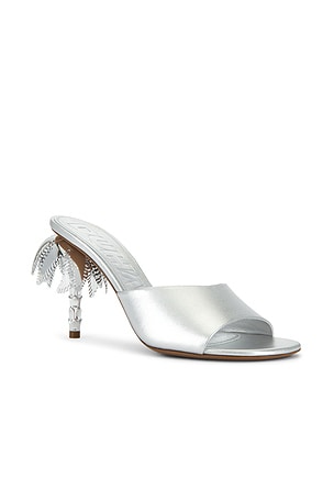 Duha Palmira Mule in Metallic Silver