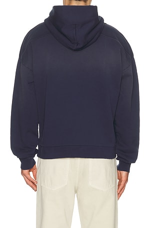 Duke + Dexter NY Embroidered Hoodie in Navy