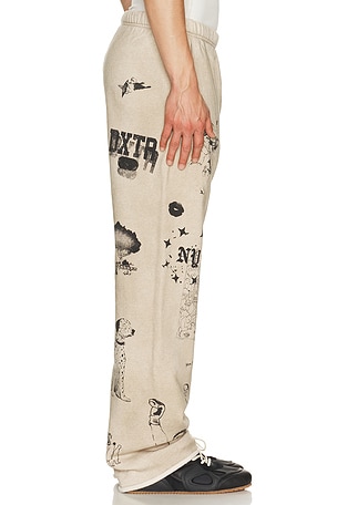 Duke + Dexter NY Sketch Sweatpants in Cream