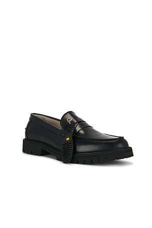 Duke + Dexter Vibram Carrarmato Lug Loafer in Black