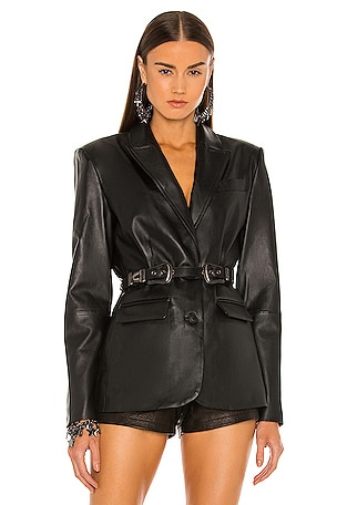BLAZER EN CUIR TAILORED DUNDAS x REVOLVE