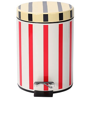 Stucco Stripe Bathroom Trash Bin Dusen Dusen
