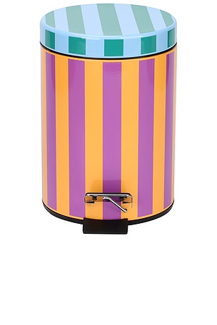 Ronnie Stripe Bathroom Trash Bin Dusen Dusen
