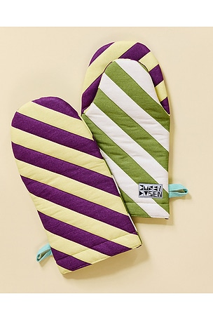 Dusen Dusen Oven Mitt in Green,Purple