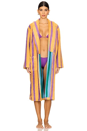 Ronnie Stripe Bathrobe Dusen Dusen