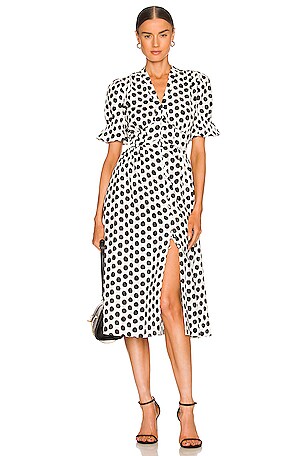 cap sleeve v neck midi dress Rihoas V Neck Button Cap Sleeve Midi Dress for Women, Navy / L