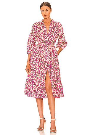 Diane von Furstenberg Luna Dress in Cypress Medium Ivory