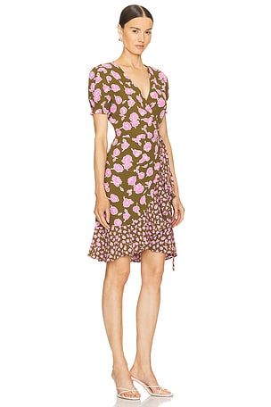 Diane von Furstenberg Emilia Mini Dress in Pink