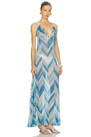 DEVON WINDSOR Isadora Maxi Dress in Blue