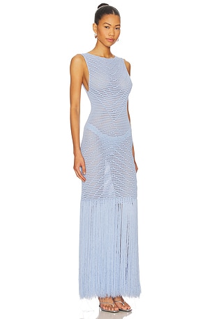 DEVON WINDSOR Leiza Maxi Dress in Baby Blue