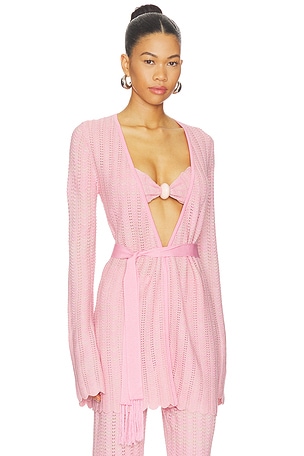 DEVON WINDSOR Ginny Robe in Pink. Size M. Also