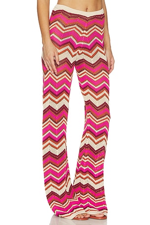 DEVON WINDSOR Cierra Pant in Fuchsia,Brown
