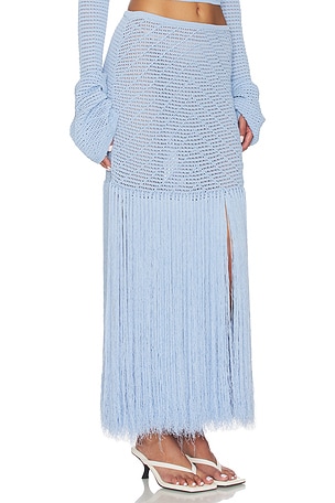 DEVON WINDSOR Edna Maxi Skirt in Baby Blue. Size XS. Also
