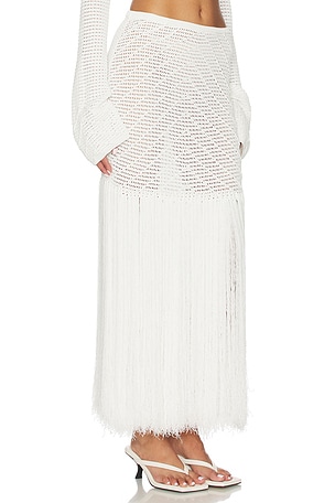 DEVON WINDSOR Edna Maxi Skirt in Ivory. Size XS. Also