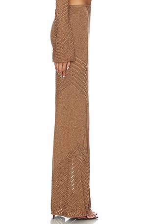 DEVON WINDSOR Bria Maxi Skirt in Taupe. Size XS. Also